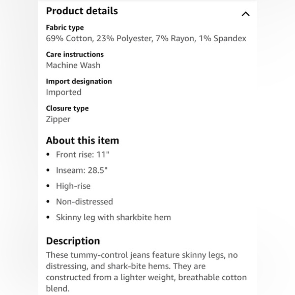 Judy Blue Women's High-Rise Control Top Skinny Jeans with Sharkbite Hem - Picture 6 of 10